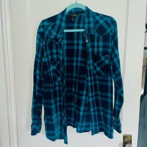 BLUE PLAID FLANNEL BIT AND BRIDLE